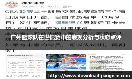 广州篮球队在世锦赛中的表现分析与状态点评